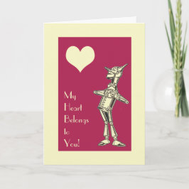Tarjeta Amor retro del hombre de la lata