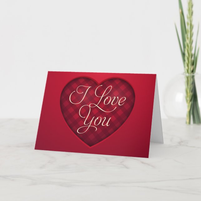 Tarjeta Amor rojo plaudido (Anverso)