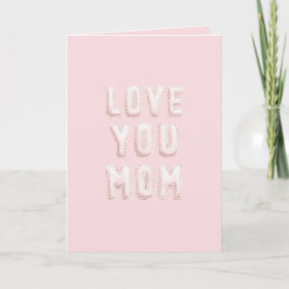 Tarjeta Amor Rosa Te Quiero Mamá Día de la Madre