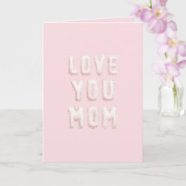 Tarjeta Amor Rosa Te Quiero Mamá Día de la Madre
