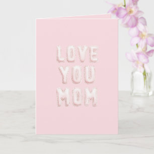 Tarjeta Amor Rosa Te Quiero Mamá Día de la Madre