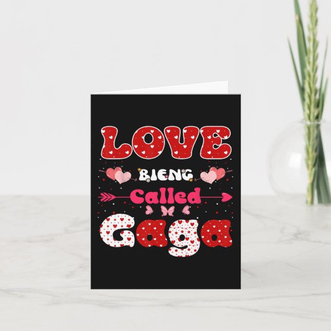 Tarjeta Amor Ser Llamada Gaga Divertido Día de la Madre Pa (Anverso)