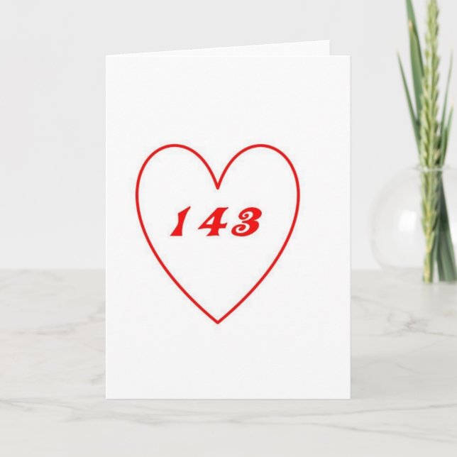 Tarjeta Amor, te amo (Anverso)