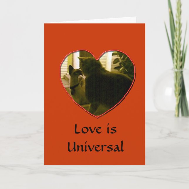 Tarjeta - Amor universal (Anverso)