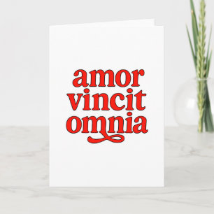 Tarjeta Amor vincit omnia