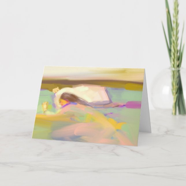 Tarjeta Amor y oraciones - Cuídate pronto. (Anverso)