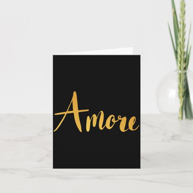 Tarjeta Amore - Italian Love Valentine's Day  (Anverso)