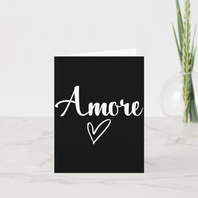 Tarjeta Amore Italian Love Valentines Day  (Anverso)