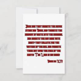 Tarjeta Amos 5:8 KJV Biblia Verse Greet