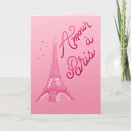 Tarjeta Amour a Paris - Love in Paris French Language