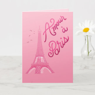 Tarjeta Amour a Paris - Love in Paris French Language