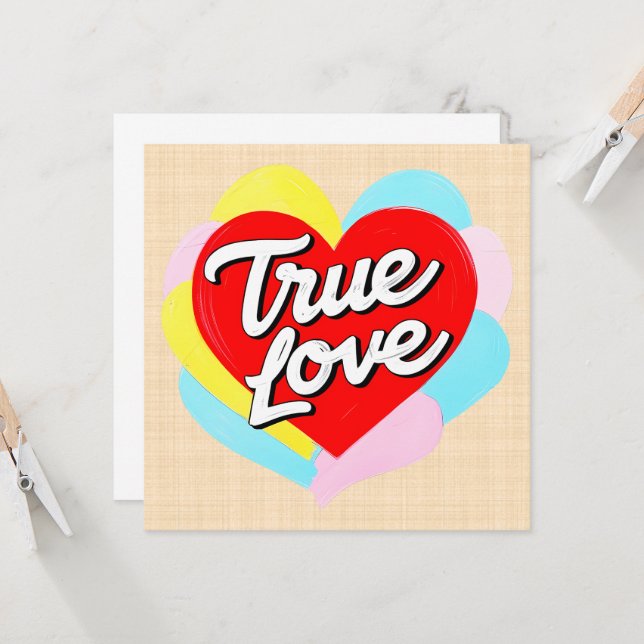 Tarjeta Amour Véritable (Anverso/Reverso In Situ)