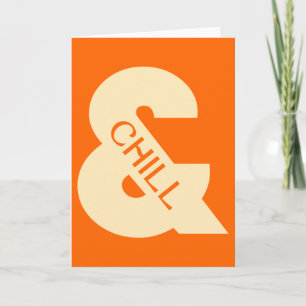 Tarjeta Ampersand Chill Minimalista