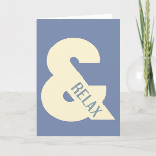 Tarjeta Ampersand Relax Minimalista