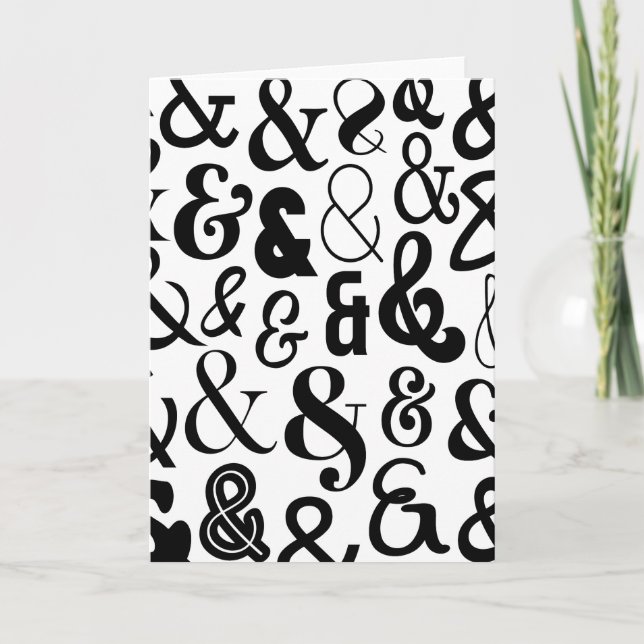 Tarjeta Ampersands (Anverso)