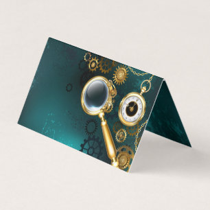 Tarjeta Ampliador en estilo Steampunk