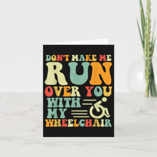 Tarjeta Amputee Fun Wheelchair Carreras Bysketbyll Handica