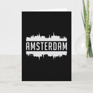 Tarjeta Amsterdam City Skyline Cityscape Graciosa idea de 