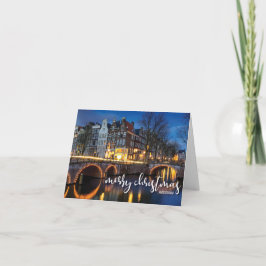 Tarjeta Amsterdam en la oscuridad, Felices Navidad