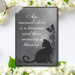 Tarjeta An Animal’s Love Is a Treasure – Cat Sympathy