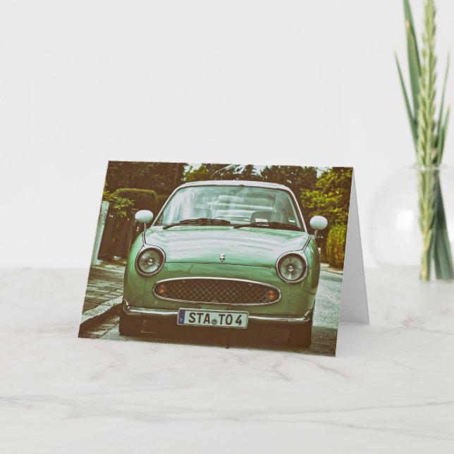 Tarjeta AÑADA SU PROPIO coche de la obra clásica del TEXTO (Anverso)