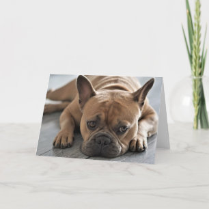 Tarjeta AÑADA SU PROPIO TEXTO Frenchie lindo