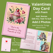 Añade 2 Fotos, Purpurina En La Cupcake De San Vale