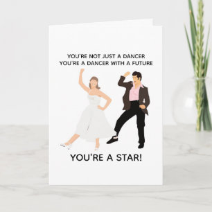 Tarjeta AÑADE TU PROPIO TEXTO baile de cumpleaños 