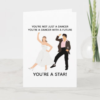 Tarjeta AÑADE TU PROPIO TEXTO baile de cumpleaños