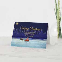 Tarjeta Añadir familia / nombre de organización Blue Fores