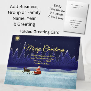 Tarjeta Añadir familia / nombre de organización Blue Fores