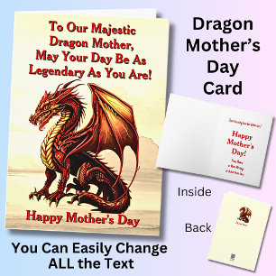 Tarjeta Añadir Nombres A Nuestra Majestuosa Madre Dragón