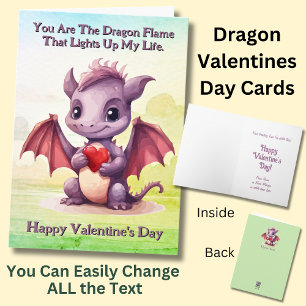 Tarjeta Añadir nombres, eres la llama de dragón que ilumin