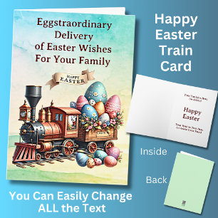Tarjeta Añadir nombres, Huevos de chocolate en la Pascua d