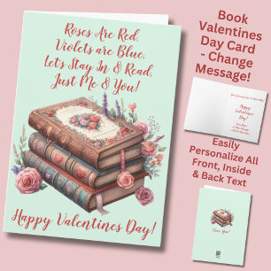 Tarjeta Añadir nombres, Rosas rojos, Día de San Valentín v