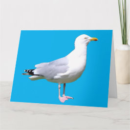 Tarjeta Añadir texto de pie de gaviota