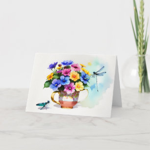 Tarjeta Añadir una copa de flor
