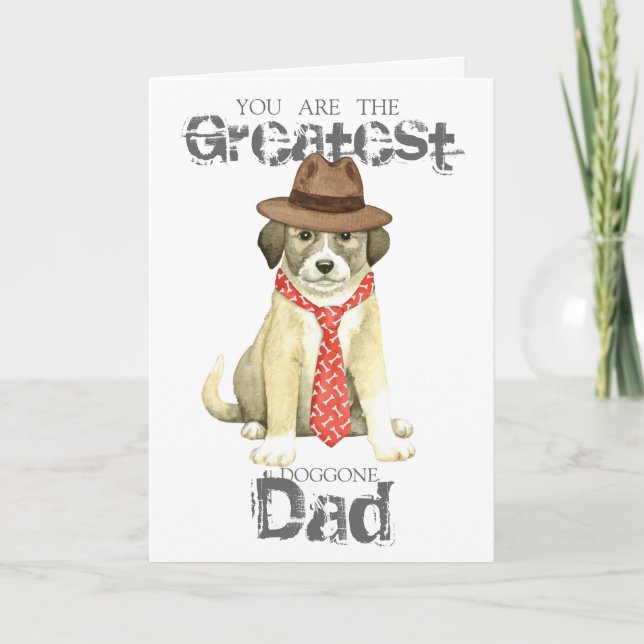 Tarjeta Anatolian Shepherd Dad Card (Anverso)