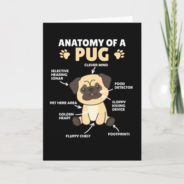 Tarjeta Anatomía De Un Tejido Dulce Perros Graciosos (Anverso)