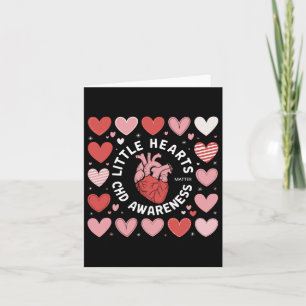 Tarjeta Anatomía del corazón de San Valentín Pequeño coraz