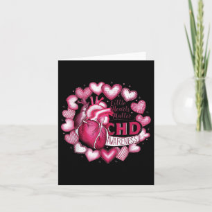 Tarjeta Anatomía del corazón rosado Valentine Heart Chd Aw