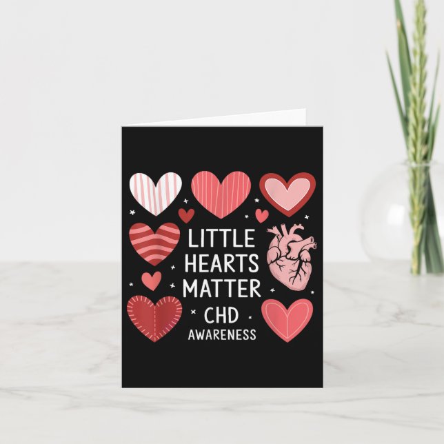 Tarjeta Anatomía del corazón San Valentín Corazón pequeño  (Anverso)