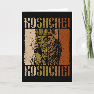 Tarjeta Ancestralidad Koshchei Inmortal Paganismo Ucrania 