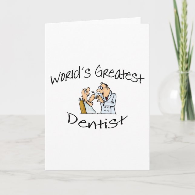 Tarjeta Ancho abierto del dentista más grande de los (Anverso)