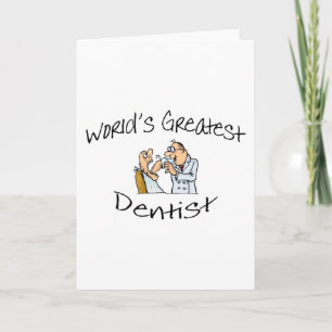 Tarjeta Ancho abierto del dentista más grande de los