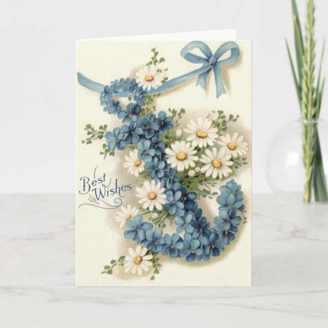 Tarjeta Anchor Forget-Me-Not Daisy (Anverso)