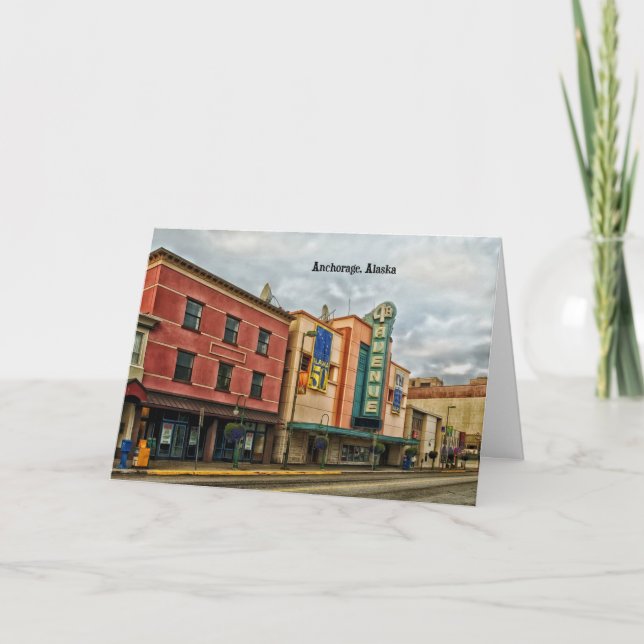 Tarjeta Anchorage Cityscape (Anverso)