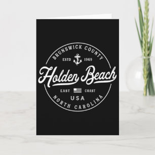 Tarjeta Ancla Náutica Holden Beach Carolina del Norte Viaj
