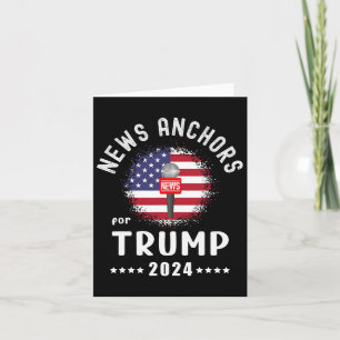 Tarjeta Anclas del voto de Trump sobre la bandera estadoun