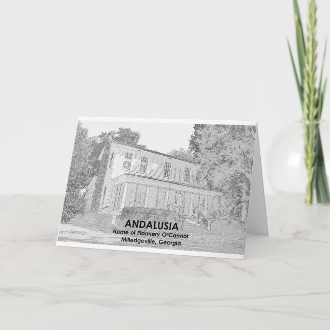 Tarjeta Andalucía - Casa de Flannery O'Connor (Anverso)